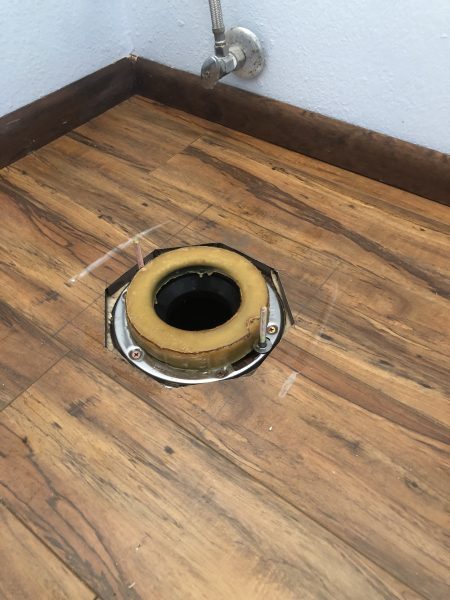 toilet base leak